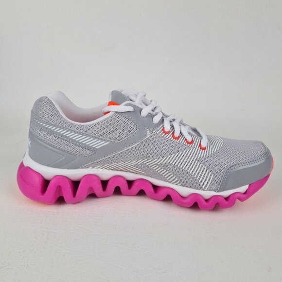 Reebok Ziglite Electrify Women Training Running Silver Pink - Picture 2 of 9